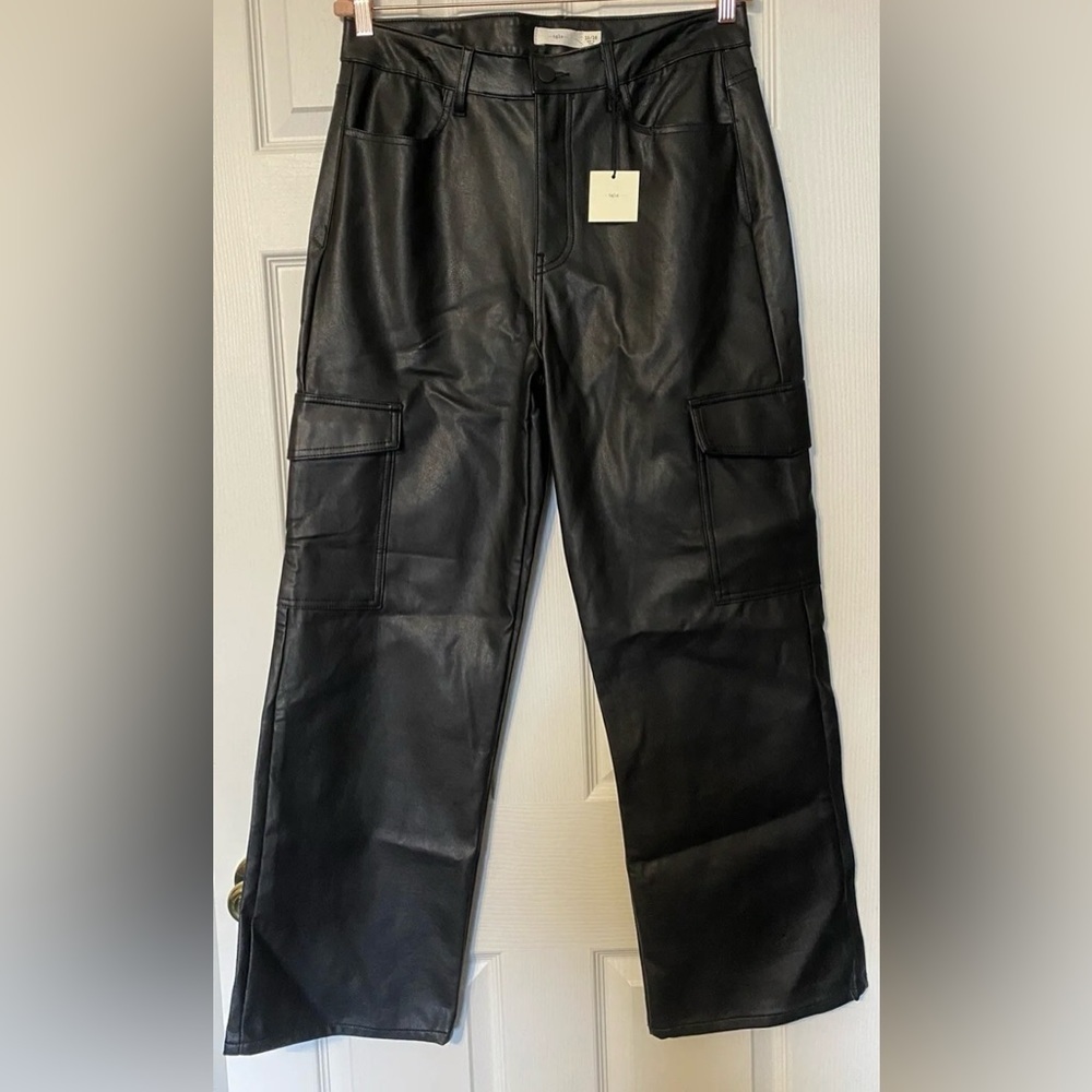 Tgla Faux Leather Cargo Pants 15/16
